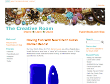 Tablet Screenshot of fusionbeadsblog.com